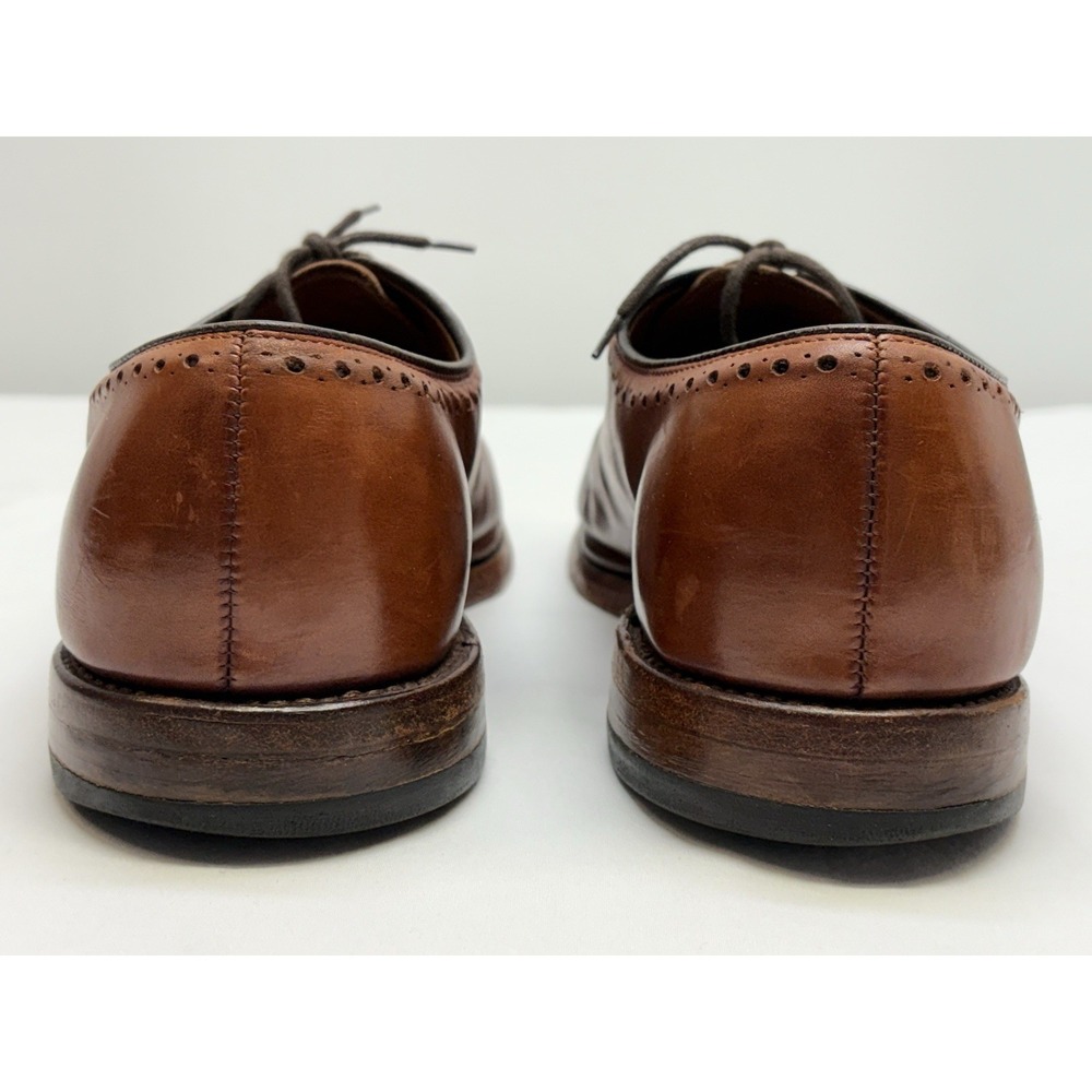 VTG Allen Edmonds Hastings Burnished Brown Brogue Oxfords Leather Soles 11D EUC - Picture 7 of 14